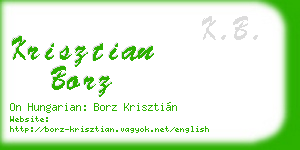 krisztian borz business card